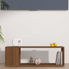 Greatstore TV skříňka hnědý dub 100 x 24 x 32 cm kompozitní dřevo