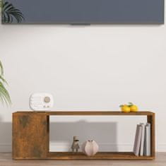 shumee TV skříňka kouřový dub 100 x 24 x 32 cm kompozitní dřevo