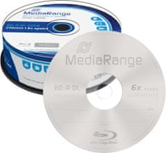 MediaRange BD-R DL, 6x, 50GB, 25ks, Spindle