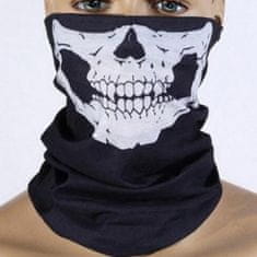 Balaklava maska bandama šátek na obličej, design lebky