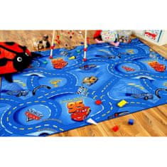 Prckůvsvět dětský koberec 250x200 cm CARS modrý