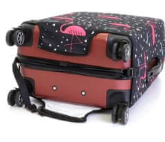 T-class® Obal na kufr (plameňáci), Velikost: M - 50 x 35 x 20 cm