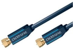 ClickTronic HQ OFC Satelitní antenní kabel F/male - F/male, ferrity, 2m