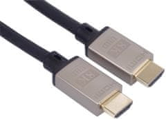 PremiumCord HDMI 2.1 High Speed 8k/60Hz + Ethernet, zlacené konektory, 5m