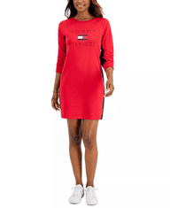 Tommy Hilfiger Dámské mikinové šaty Sweatshirt červené XS