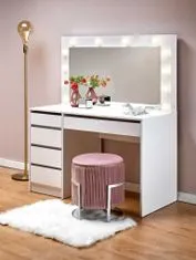 Halmar Toaletní stolek Hollywood, bílá, lamino