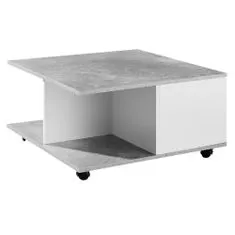 Bruxxi Konferenční stolek Dera, 70 cm, šedá