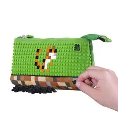 Pixie Crew Velké pouzdro Minecraft zeleno hnědý