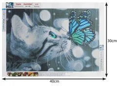 Malatec Diamantová vyšívací mozaika 5D - kočka