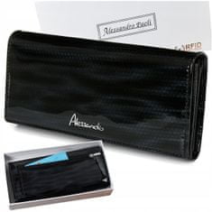 Alessandro Paoli Z22 Dámská kožená peněženka RFiD černá