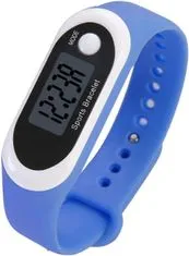 INTEREST Chytré sportovní hodinky Smart Step - Krokoměr a další. Modré.