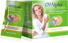 CH-Alpha OSTEO - bioaktivní kolagenové peptidy, vápnik a D3 vitamín pro pevné kosti (3x 30 sáčkú v balení)