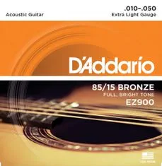 Daddario EZ900 85/15 Bronze Great American Acoustic Extra Light .010-.050 - struny na akustickou kytaru - 1ks