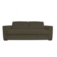 Sofa Real STELA - Rozkládací pohovka na každodenní spaní, hnědá, šířka matrace 160 CM