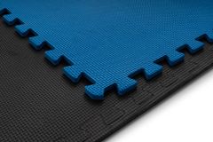 Hs Hop-Sport Podložka puzzle EVA 1cm - 9 ks černo / bílo / modrá