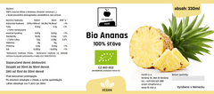 FIT-STYL.CZ BIO Ananas - 100% šťáva, 330ml (CZ-BIO-003)