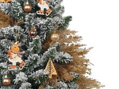 LAALU.cz Ozdobený umělý vánoční stromeček SOBÍ NADÍLKA 60 cm s LED OSVĚTELNÍM V KVĚTINÁČI