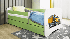 Kocot kids Dětská postel babydreams tatra zelená, varianta 80x160, se šuplíky, s matrací