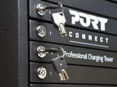 PORT CONNECT CHARGING CABINET 10 UNITS individual door lock, černý