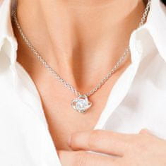 Lovilion Dámsky náhrdelník se zirkoniovými krystaly a kartička se zprávou "Mé dceři", Dárek k Valentýnu, Valentýn 2024, Dárek na Valentýna | QUINN