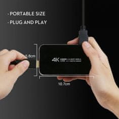 Northix Přepínač HDMI – 4 porty – 3D / 1080p / 4K 