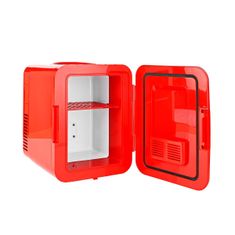 Northix Mini lednička, přenosná - červená 