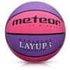 Basketbalový míč LAYUP vel.3, růžovo-fialový D-362