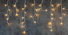 MAGIC HOME Řetěz Vánoce Icicle, 800 LED teplá bílá, cencúľová, jednoduché svícení, 230 V, 50 Hz