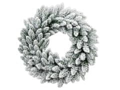 LAALU.cz Věnec vánoční umělý neozdobený zasněžený bílý DELUXE Viola 30 cm na stůl i zavěšení