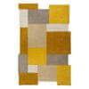 Ručně všívaný kusový koberec Abstract Collage Ochre/Natural 90x150 cm