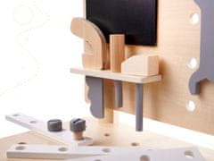 Ikonka Dřevěná dílna s nářadím na stole DIY set