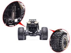 WOWO RC Rock Crawler 2.4GHz 18 - Černý Metalický Automobil na Dálkové Ovládání, 51cm