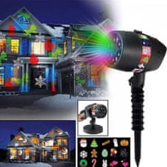 PAPA Venkovní laserový LED projektor - Vánoční projektor
