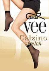 Amiatex Luxusní dámské šedo-stříbrné kotníčkové boty na jehlovém podpatku + Ponožky Gatta Calzino Strech, odstíny šedé a stříbrné, 38