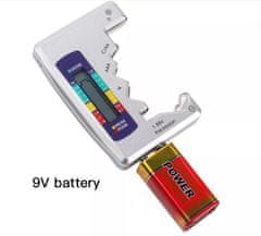 INTEREST Univerzální tester baterií - AA, AAA, N, C, D, 9V a knoflíkových.