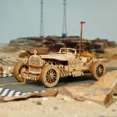 InnoVibe Závodní auto U-9 Grand Prix - 3D dřevěná stavebnice