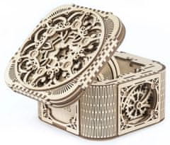 InnoVibe Ugears 3D dřevěné mechanické puzzle Šperkovnice