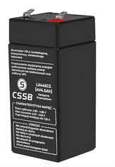 LTC Baterie olověná 4V / 4,5Ah LTC LX445CS gelový akumulátor