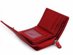 Kraftika 1ks červená dámská peněženka kožená, kožené peněženky