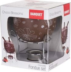 Banquet Sada fondue na čokoládu CHOCO BLOSSOMS, 6 ks