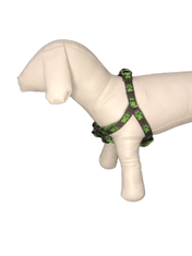 Palkar Motýlek postroj pro psy 44 cm - 62 cm vel. 2 hnědo-zelená s tlapkami