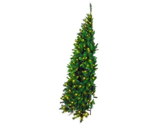 LAALU.cz Poloviční vánoční stromek umělý Narnie 180 cm se SMART LED OSVĚTLENÍM se stojánkem
