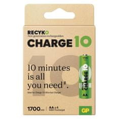 Emos EMOS Nabíjecí baterie GP ReCyko Charge 10 AA (HR6), 4 ks B24294