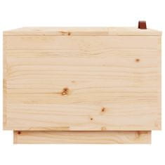 shumee Úložné boxy s víkem 3 ks masivní borové dřevo
