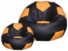 TopKing Sedací vak míč XXXL + ZDARMA XL podnožník 100cm 500l TopKing