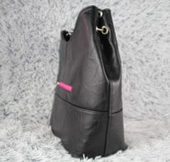 HURT Dámská kabelka V998, černá/růžová