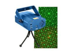 AUR Disco laser - mini laserový projektor (zelená + červená)