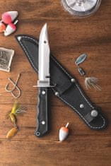 Tramontina Nůž na ryby 12,5cm v černém koženém pouzdře s poutkem