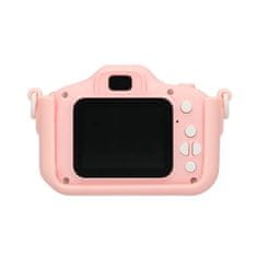 OEM Dětský digitální fotoaparát FullHD X5 jednorožec, růžový