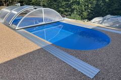 Gluc PBS Kompletní bazénový set SLANÁ DORY 7x3x1.5m - plastový bazén oválný